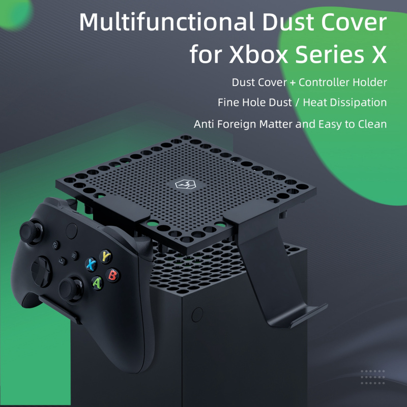 Xbox Series X遊戲主機多功能散熱防塵網耳機控制器手制收納掛架 （不兼容 Xbox Series S/Xbox One/Xbox One S/Xbox One X）
