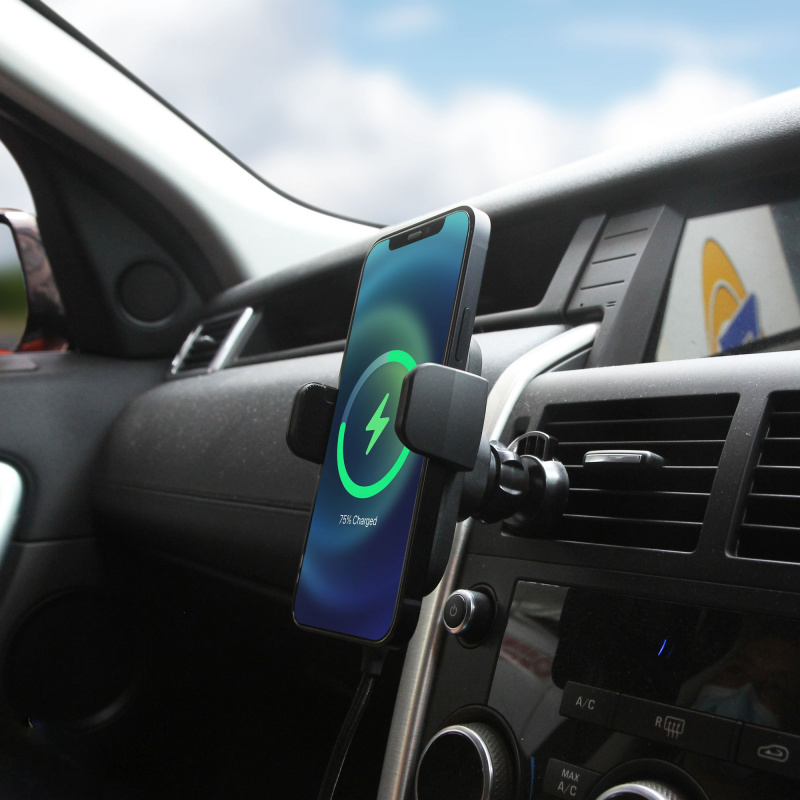 CAPDASE MS Power 300毫米鵝頸臂快速無線充電磁性自動夾車架