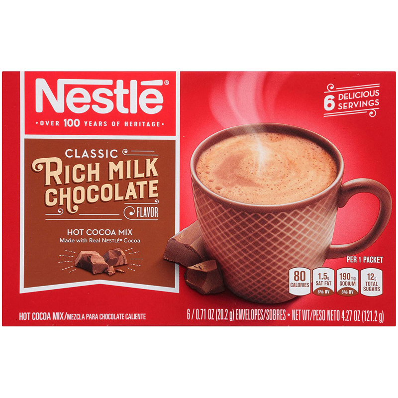 美國版 雀巢Nestle 即沖香濃朱古力奶飲品 6包【市集世界 - 美加市集】