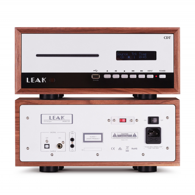 LEAK STEREO 130 合併式擴音機 + CDT CD 轉盤 (胡桃木色)