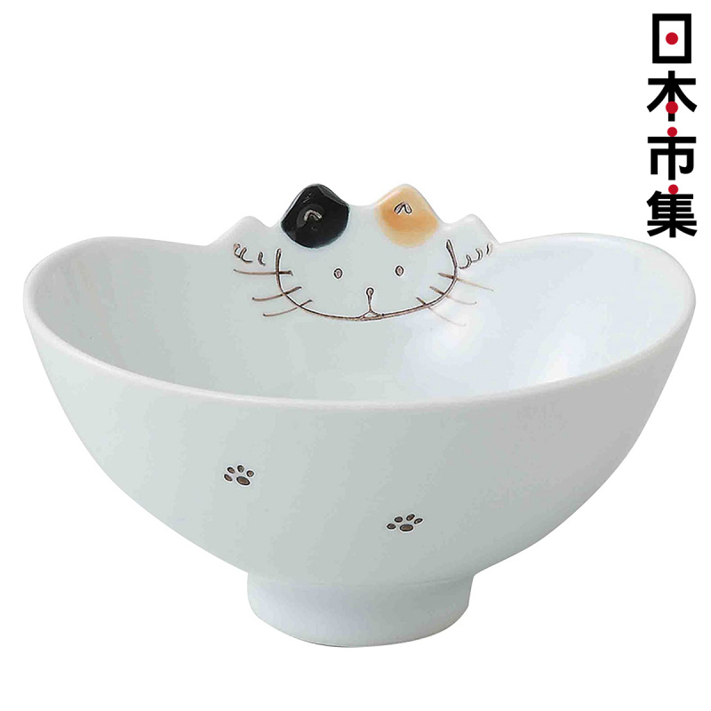 日本 石丸陶芸 波佐見燒 日本製 貓頭造型碗【市集世界 - 日本市集】