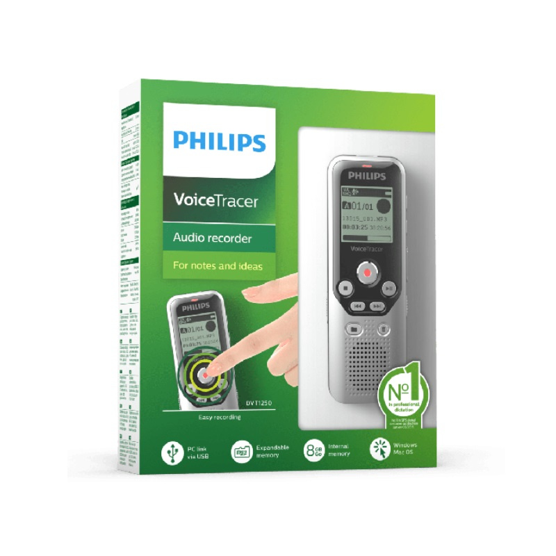 Philips Voice Tracer 錄音機 DVT1250 【香港行貨保養】