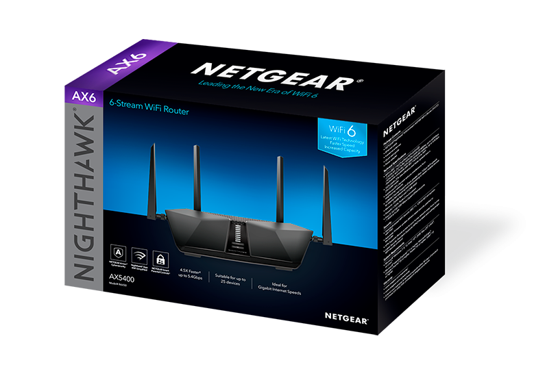 Netgear Nighthawk RAX50 雙頻 WiFi 6 路由器 [AX5400]