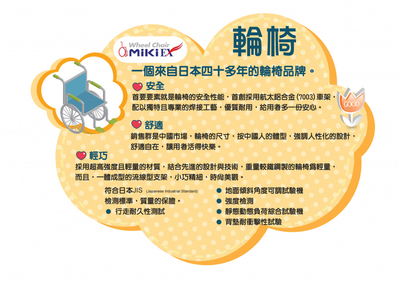 MiKi日本品牌介護型輪椅(助推式) MiKi日本品牌介護型輪椅(助推式)