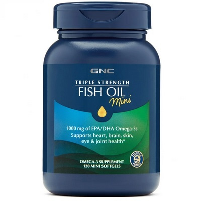 GNC Triple Strength Fish Oil Mini 3倍 超級魚油 120粒 (迷你易吞裝)