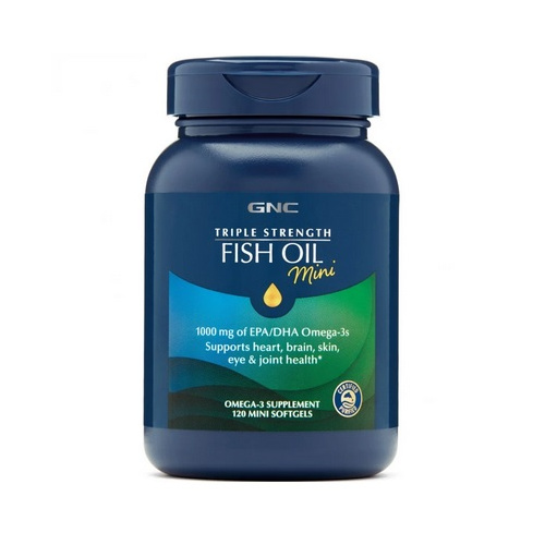 GNC Triple Strength Fish Oil Mini 3倍 超級魚油 120粒 (迷你易吞裝)