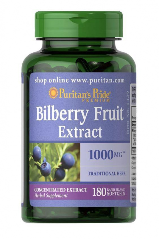 Puritan's Pride - 山桑子(藍莓)萃取物 1000mg 90粒