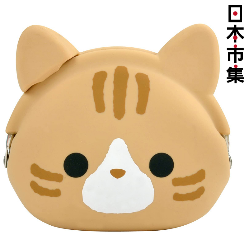日本 貓雜貨 P+g design Circus 貓咪頭 啡色 收納小物散紙包 (841)【市集世界 - 日本市集】