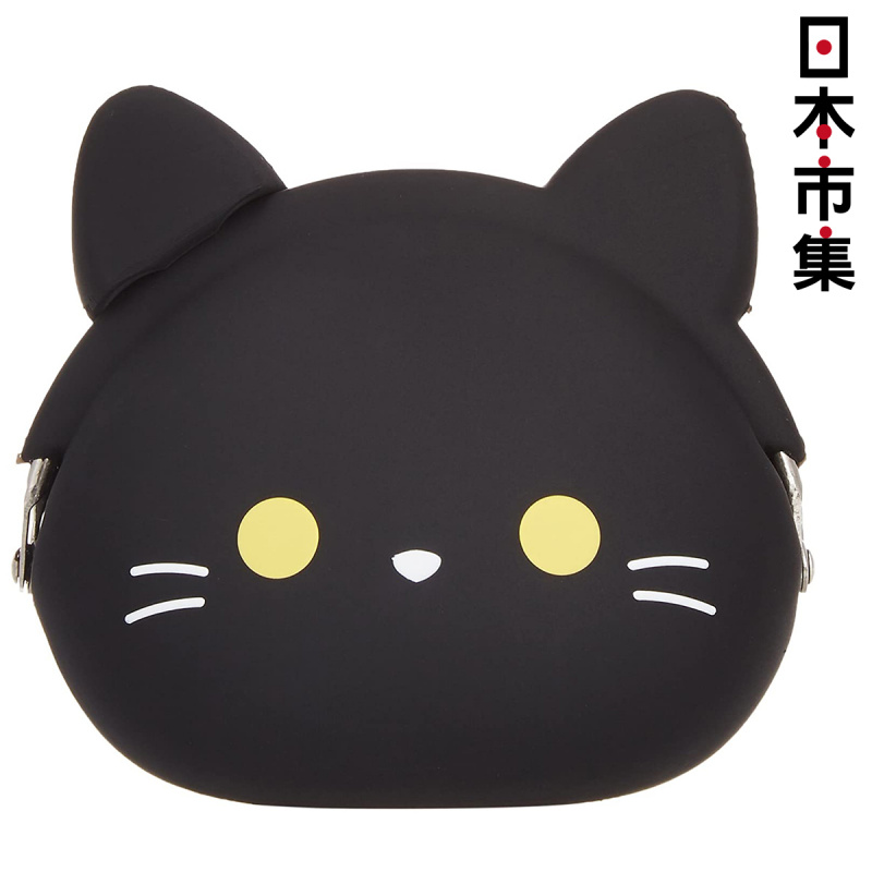 日本 貓雜貨 P+g design Circus 貓咪頭 黑色 收納小物散紙包 (291)【市集世界 - 日本市集】