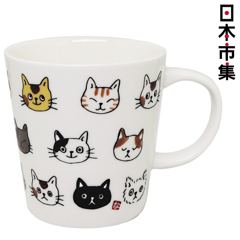 日本 貓雜貨 マスノヤ 森雅子 日本製 貓仔頭 瓷杯 (030)【市集世界 - 日本市集】