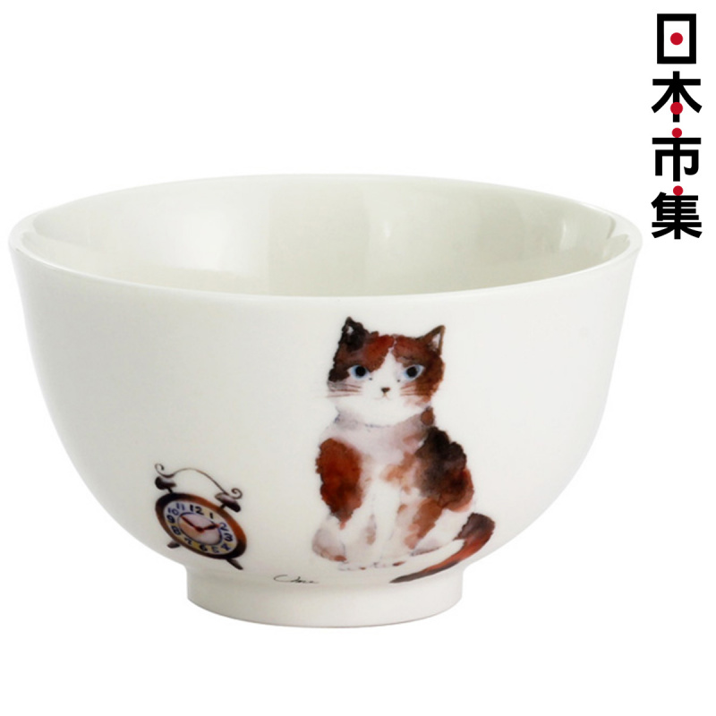 日本 貓雜貨 島貓系列 日本製瓷碗 啡貓 (465)【市集世界 - 日本市集】