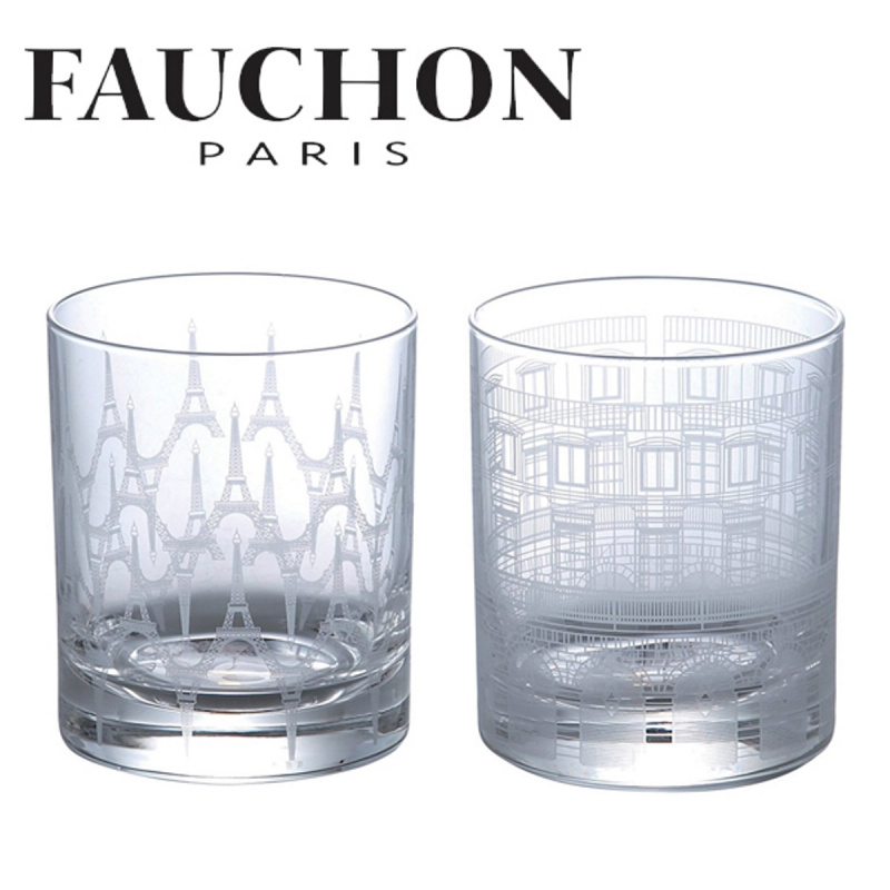 日版Fauchon Paris 鐡塔大宅 日本製 對裝玻璃杯 禮盒 禮盒套裝 (586)【市集世界 - 日本市集】