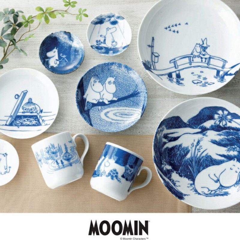 日版Snoopy 史努比家族 藍印系列 日本製 3件瓷碗 禮盒套裝 (359)【市集世界 - 日本市集】