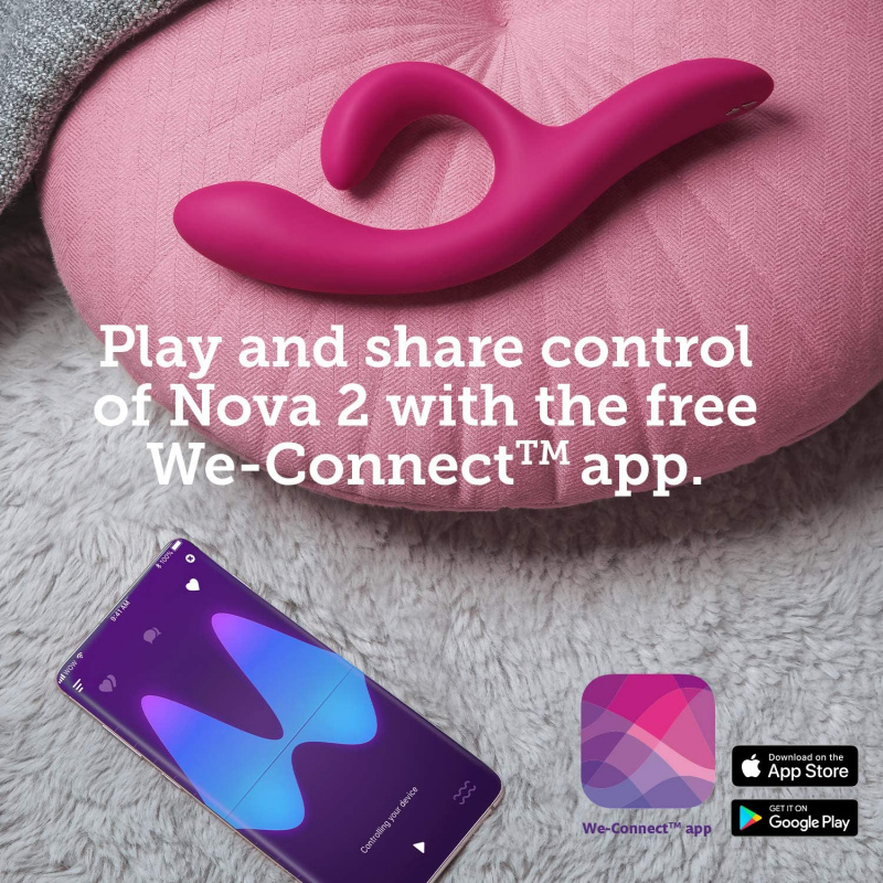 We-Vibe Nova 2 智能雙頭G點按摩棒紫紅色