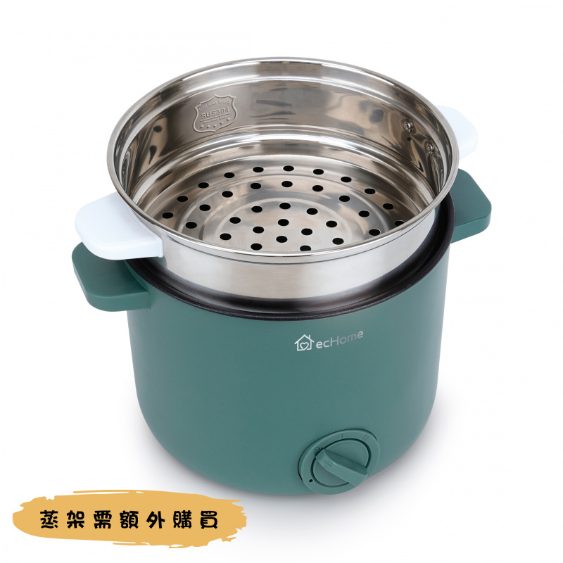 ecHome 不銹鋼不黏塗層電動煮食鍋 (CK800GR)