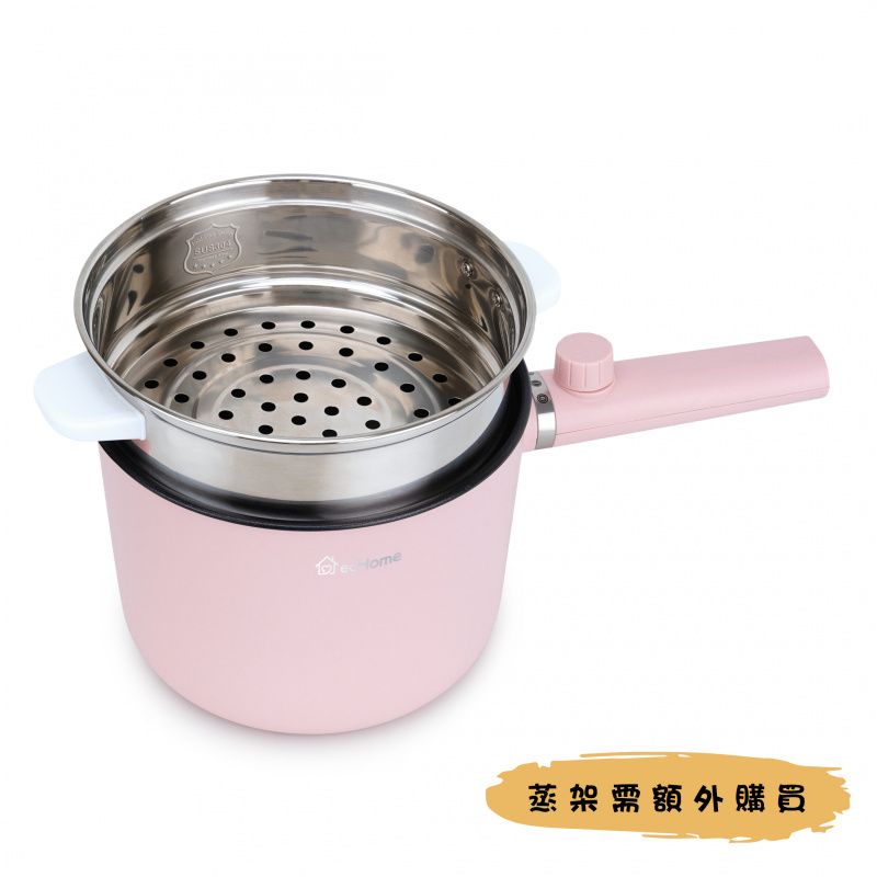 ecHome 不銹鋼不黏塗層電動煮食鍋 (CK800PK)