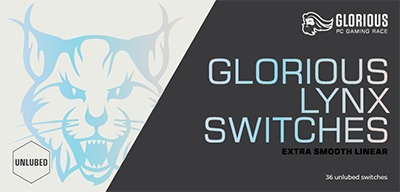 Glorious Lynx Switches 山貓線性軸 lubed已上油 (1盒36pcs)