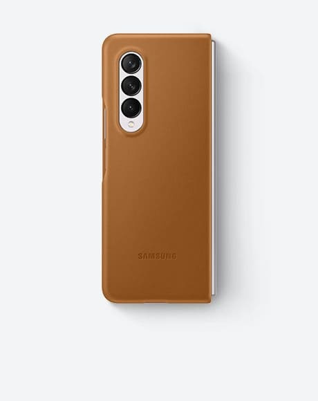 [全港免運費] SAMSUNG GALAXY Z FOLD 3 5G 真皮背蓋