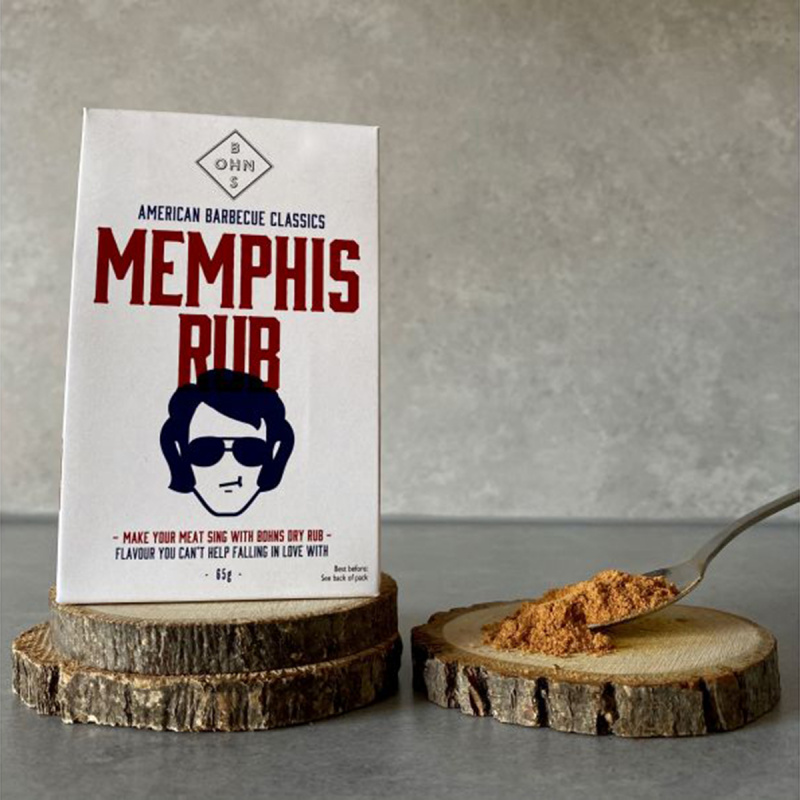 英國Bohns 燒烤伴侶 Memphis Rub 孟菲斯揉搓 醃肉調味粉 60g【市集世界 - 英倫市集】