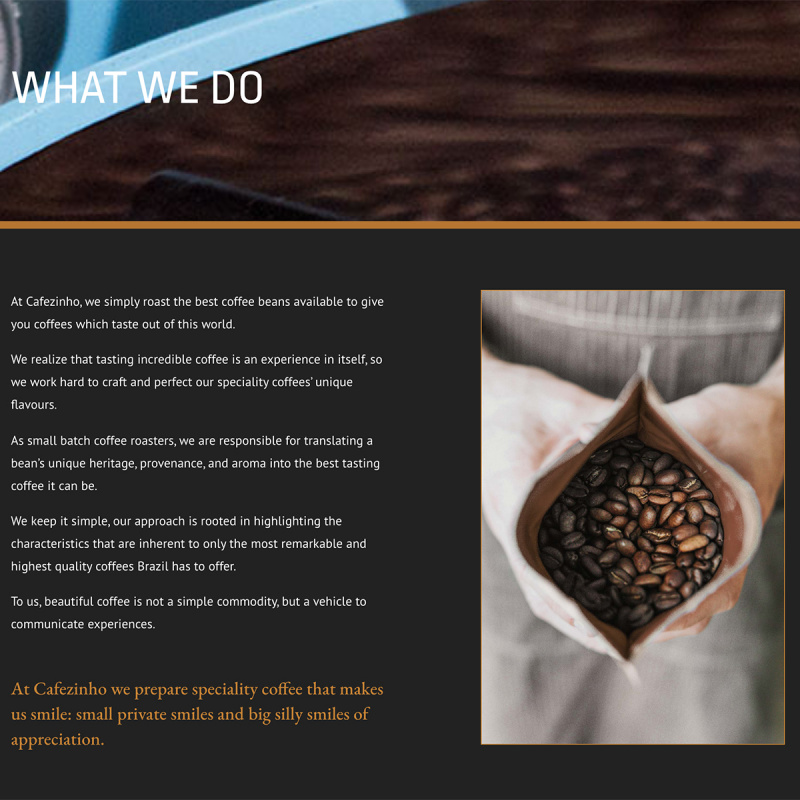 英國Cafezinho 巴西弗洛拉達德馬約 特式咖啡豆 250g【市集世界 - 英倫市集】
