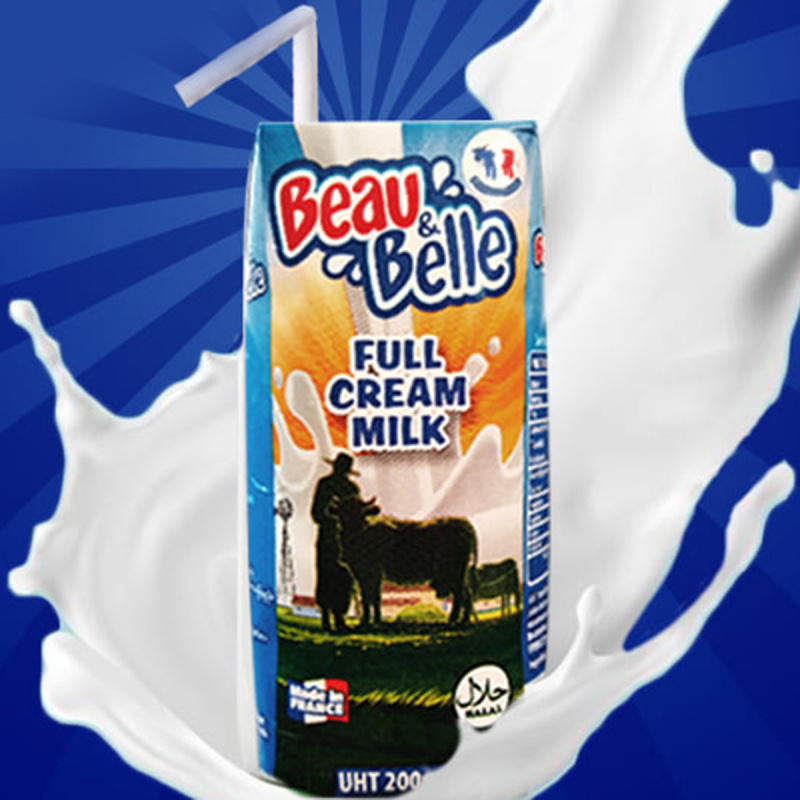 法國Beau & Belle歐維樂 全脂牛奶 200ml x6盒裝【市集世界 - 歐陸市集】