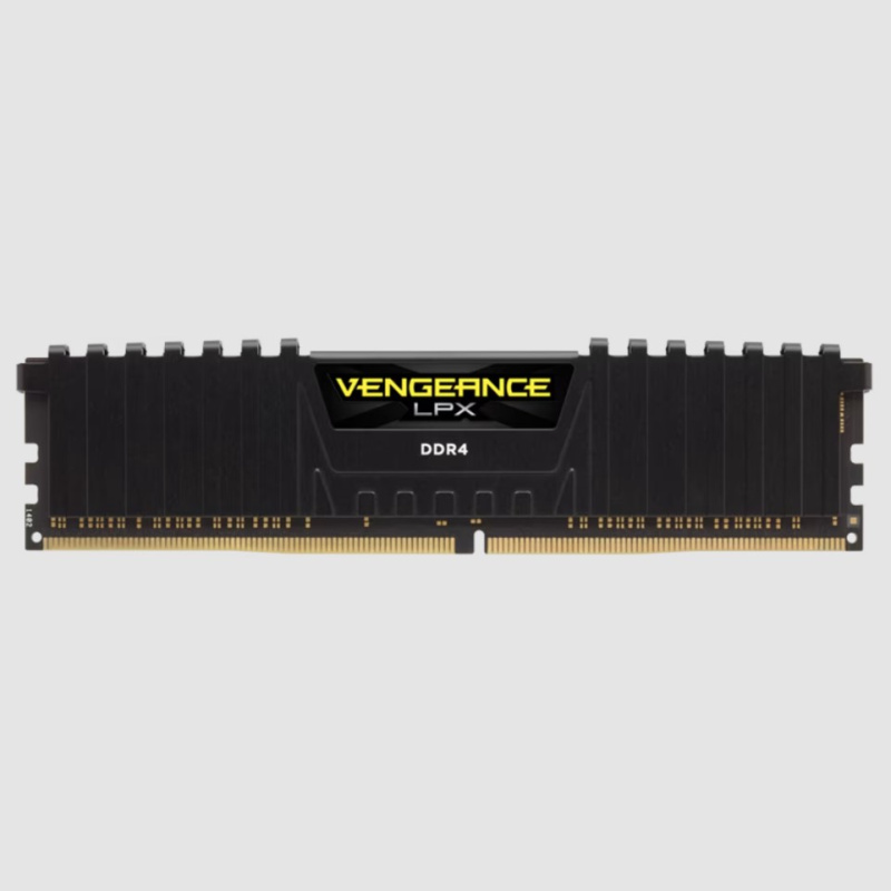 Corsair VENGEANCE® LPX 16GB (2x8GB) DDR4 DRAM 3200MT/s C16 Memory Kit — Black (CMK16GX4M2E3200C16)