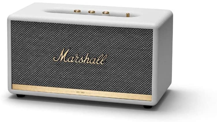Marshall Stanmore II Bluetooth 藍牙喇叭 [黑色] + Marshall Jack Rack 仿真經典音箱 掛牆鑰匙座/鎖匙插 (黑金色)
