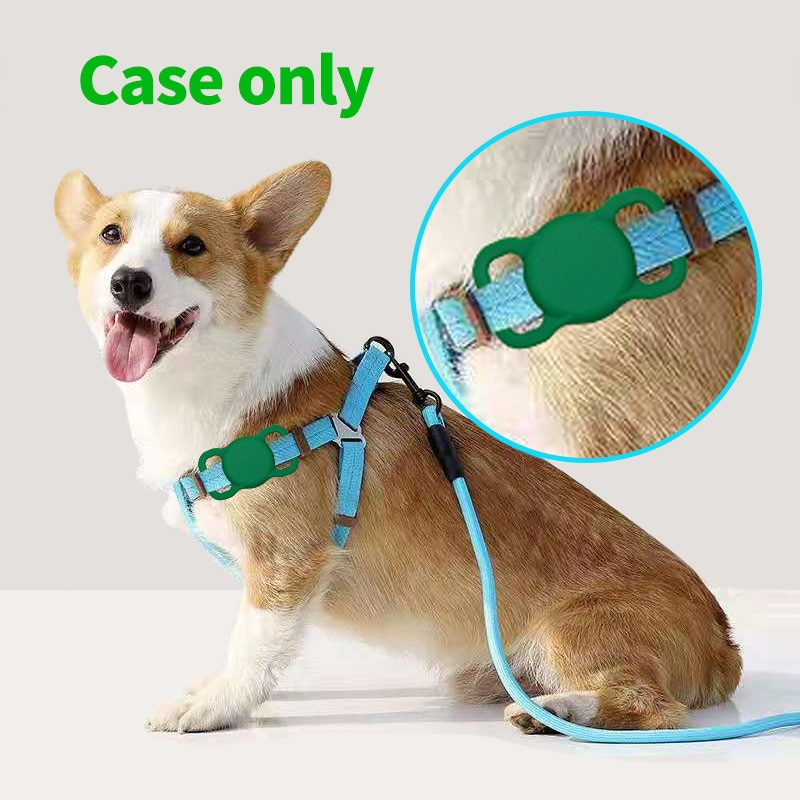 Apple Airtag 寵物項圈矽膠保護套 GPS狗貓頸項