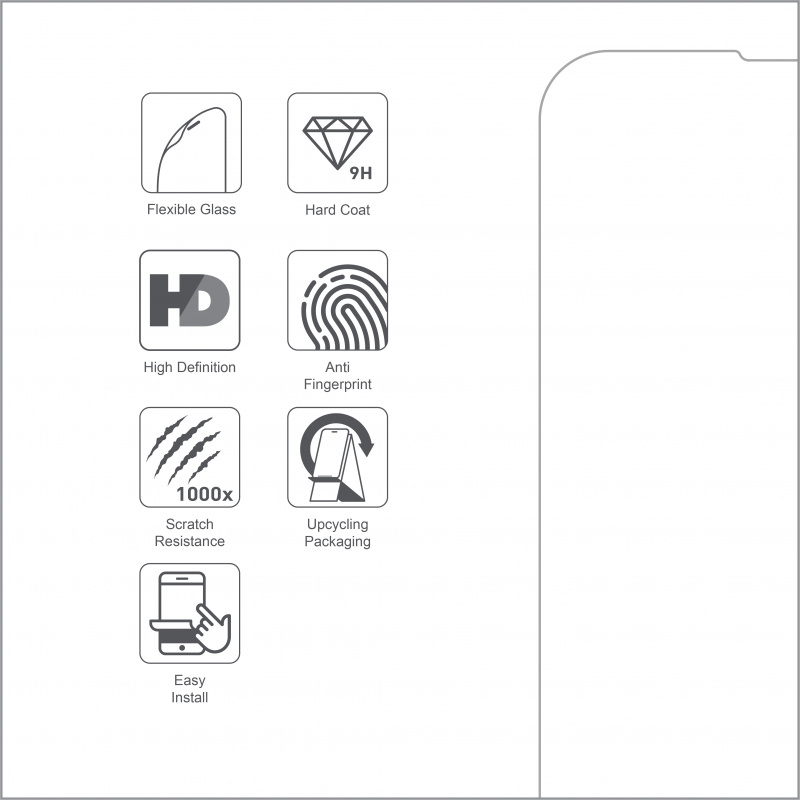 ARMOR iPhone 13 Pro / 13 軟性玻璃9H高清螢幕保護貼