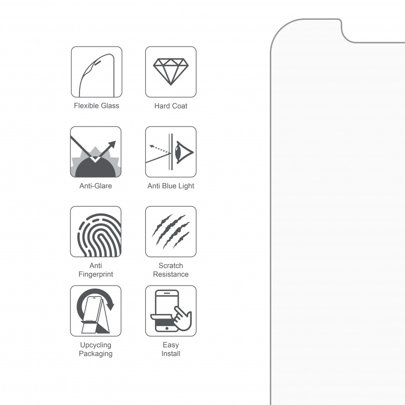 ARMOR iPhone 13 Pro Max 軟性玻璃濾藍光、防眩光螢幕保護貼