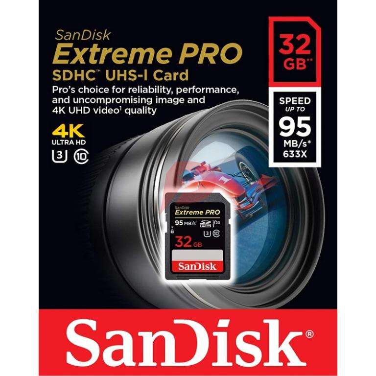 Sandisk Extreme Pro (95MB) 32G SD Card 記憶卡