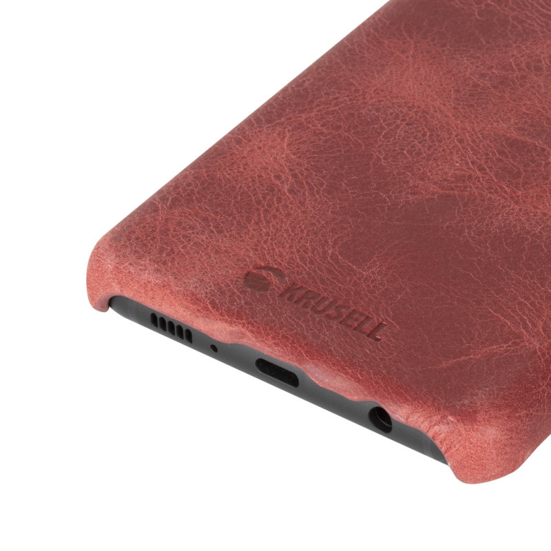 Krusell Sunne Cover Samsung Galaxy S10+真皮皮套 復古紅色 - (KSE-61642)