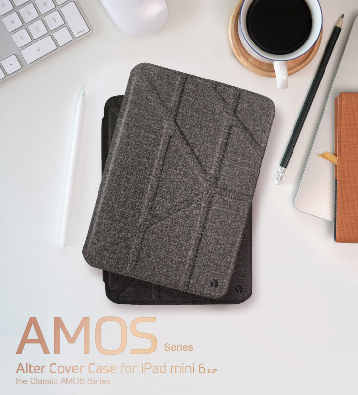JTLegend iPad mini 6 (2021) Amos 相機快取多角度折疊布紋保護套（含 Apple Pencil 磁扣）