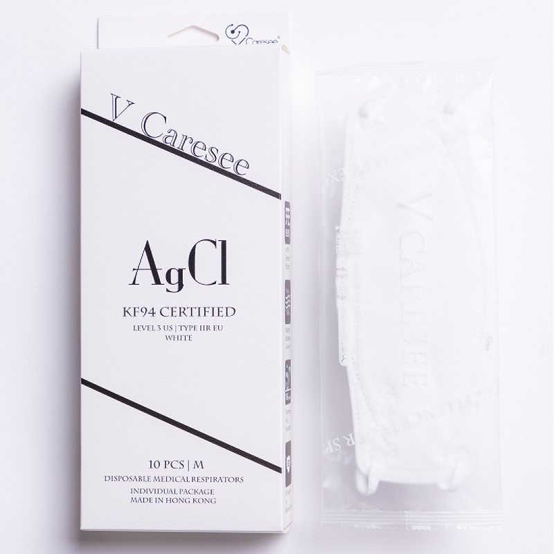 【元素 超立體成人 3D口罩】AgCl 白色 獨立包裝  (10片)