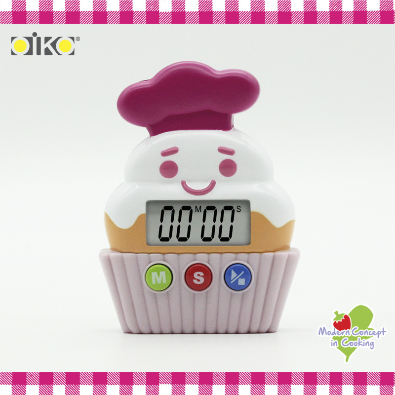 OiKO - OiKO 杯子蛋糕造型 廚房用煮食電子計時器 KA-124 #倒數計時 #杯面 #倒計時 #烹飪 #烘焙 #蛋糕 #甜品 #煮食 #準確 #廚房 #餐廚 #食品級 #出前一丁 #公仔面 #意粉