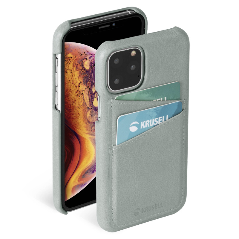 Krusell Sunne iPhone 11 Pro Case-真皮皮套 復古灰色(KSE-61786)