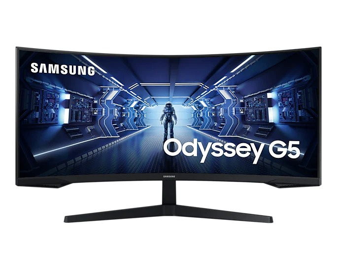 Samsung 34" Odyssey G5 WQHD 165Hz 1000R曲面電競顯示器 | LC34G55TWWCXXK