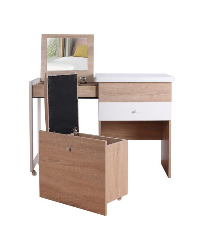 MerryRabbit -多功能伸縮梳妝檯書桌MR-306