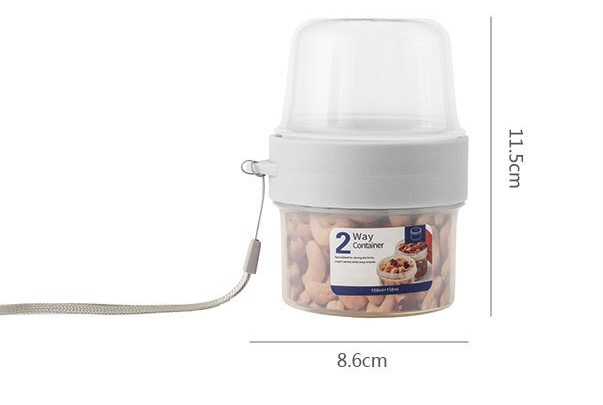 雙層分隔密封罐 雙層分隔保鮮罐  密封盒  保鮮盒