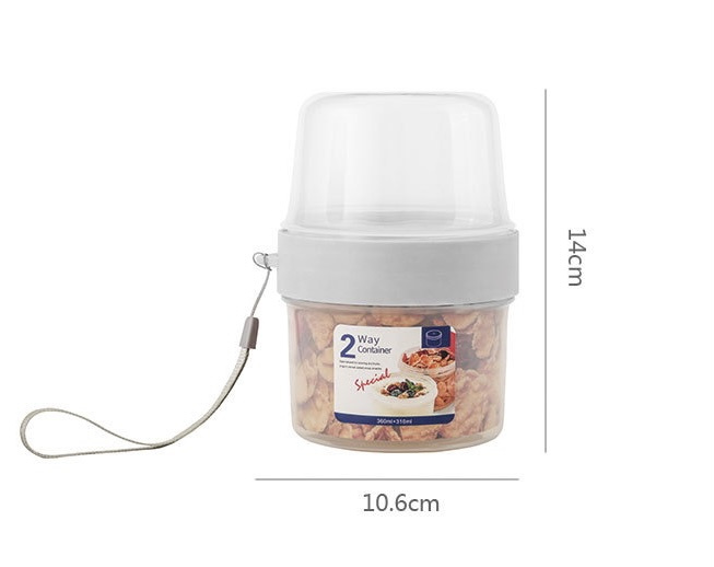 雙層分隔密封罐 雙層分隔保鮮罐  密封盒  保鮮盒