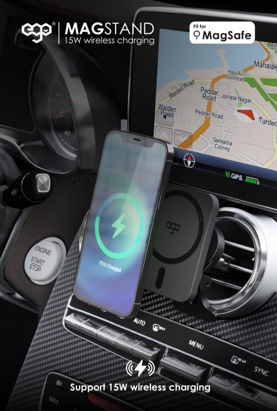 【香港行貨 一年保養】EGO MagStand 15W 無線車充
