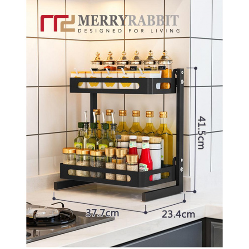 MerryRabbit - 雙層廚房置物架調味儲物架 MR-H02A35