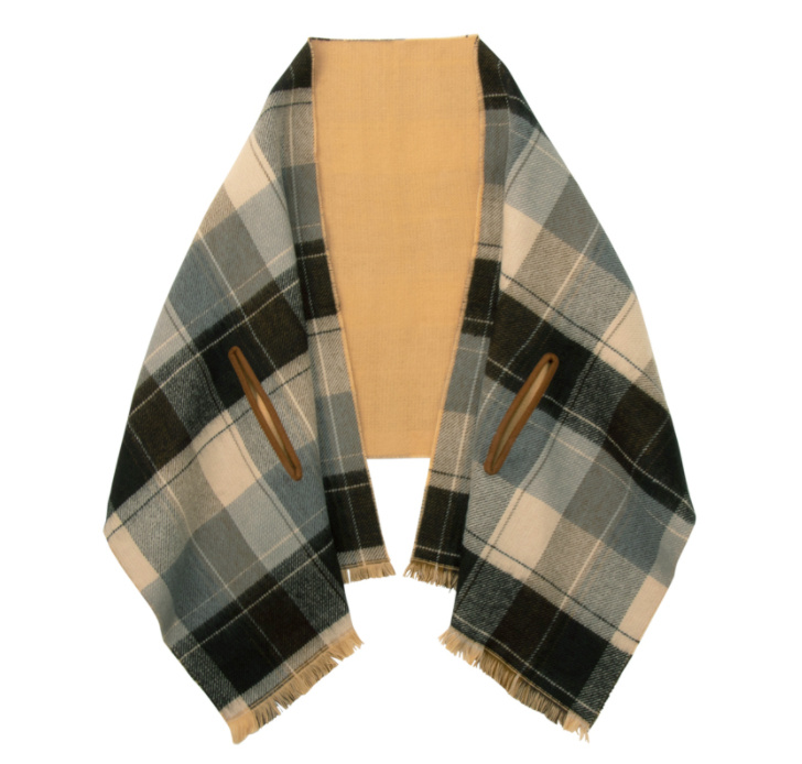 日本 Cogit 2WAY 雙面圍巾披肩