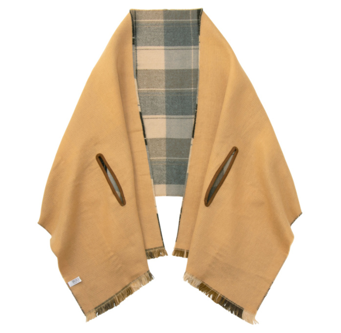 日本 Cogit 2WAY 雙面圍巾披肩