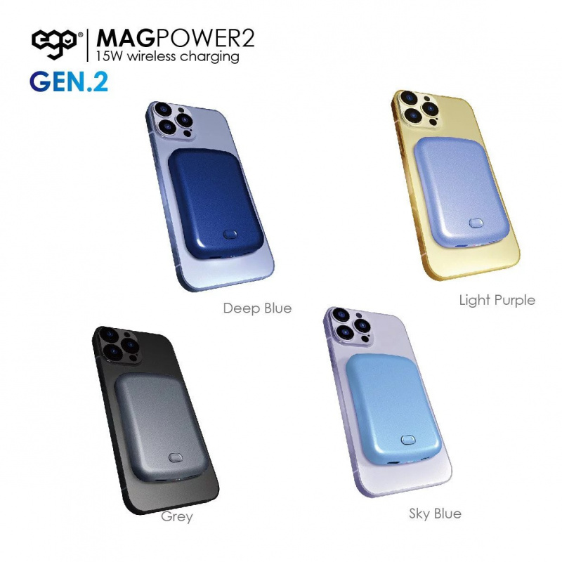 [全港免運 香港行貨 ] EGO MAGPOWER 二代 6000mAh 15W magsafe 行動電源