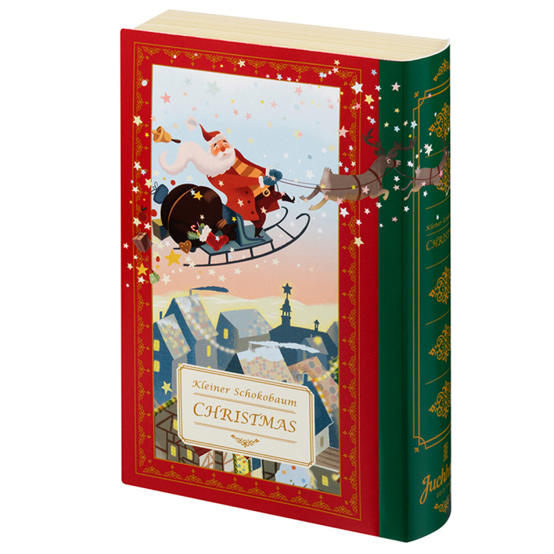 日本Juchheim 聖誕限定 朱古力年輪蛋糕 故事書形禮盒 (1盒4件)【市集世界 - 日本市集】