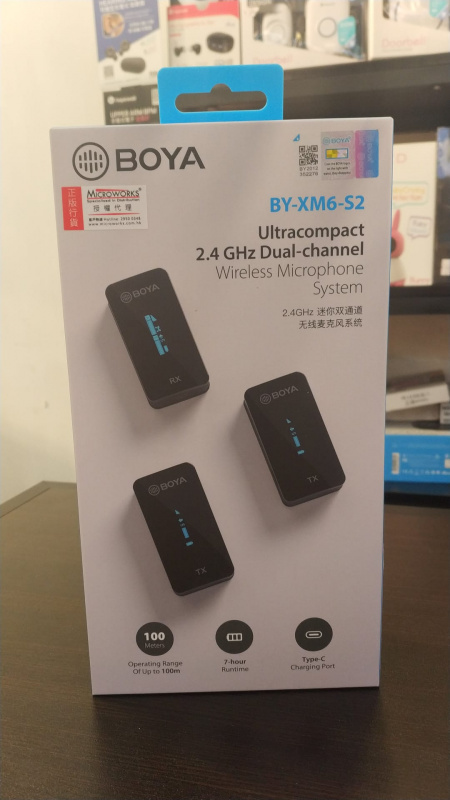 BOYA BY-XM6-S2 迷你雙通道無線麥克風系統