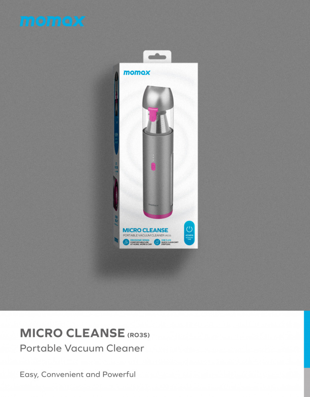 MOMAX RO3 Micro Cleanse 便携式迷你吸塵器