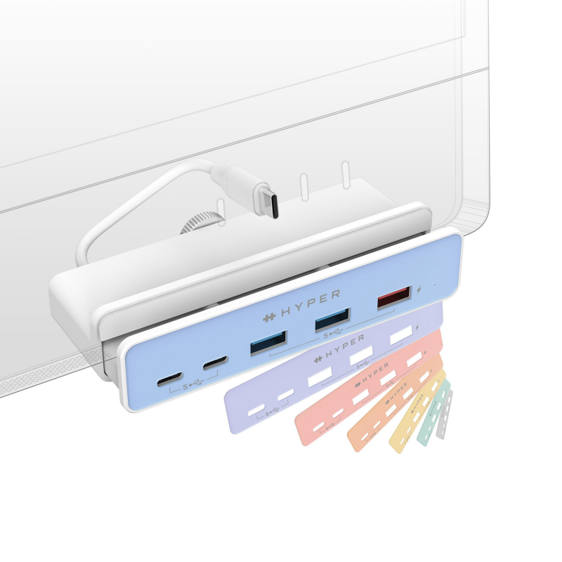 HYPERDRIVE 5-in-1 USB-C Hub for iMac 24″ [HD34A6]