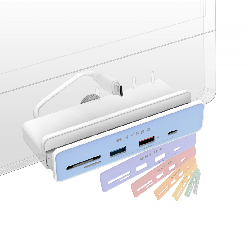 HYPERDRIVE 6-in-1 USB-C Hub for iMac 24″ [HD34A8]